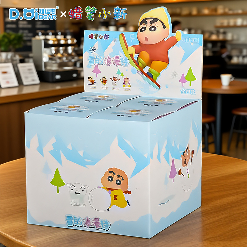 本物のクレヨンしんちゃんアニメトレンディなデスクトップ車の装飾品オフィスかわいいホーム漫画装飾ブラインドボックス|undefined