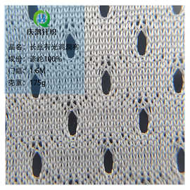 长丝有光洞洞布经编网眼布透气服装内里鸟眼布运动服面料速干里布