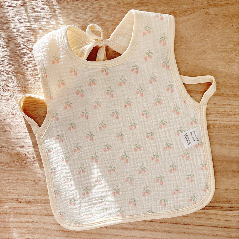 Babecera de algodón para bebés y bebés, toalla de saliva impermeable, toalla de almohadilla de leche anti-vomitación, bolsillo de comida, otoño y invierno