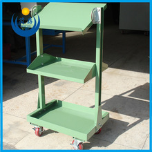 简存生产平板手推车仓库拉货搬运物流静音小推车层板可切斜工具车