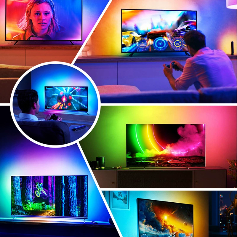 Светящиеся умный экран с проектором, световая лента LED, граффити