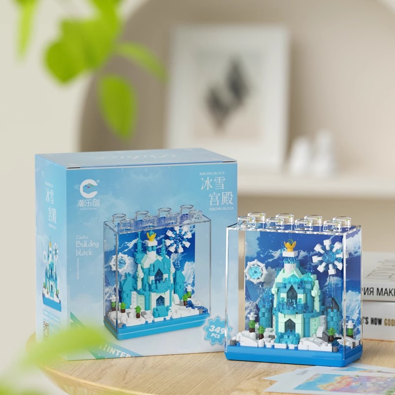 Compatible con el castillo de la princesa de ensamblaje de edificios altos escenas callejeras para niños juguetes regalos de Navidad para chicas