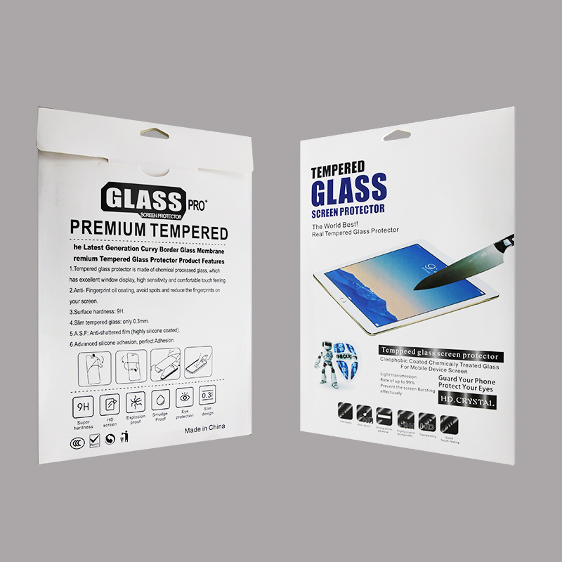 Apple flat tempered film packaging box 8 10 inch 12.9 14.6 inch envelope carton IPAD flat film packaging