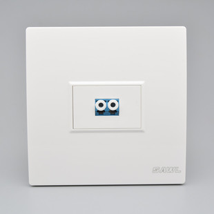 LC optical fiber panel 86-type dual-mode pigtail coupler one-bit optical fiber port flange plate network computer wall socket
