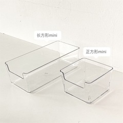 デスクトップ収納ボックスアクリル化粧品透明バスケット寮マスク引き出し整理ボックススナック雑貨棚