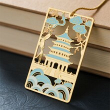 中国风古典镂空设计创意金属书签定制伴手礼书夹国风文创书签定做