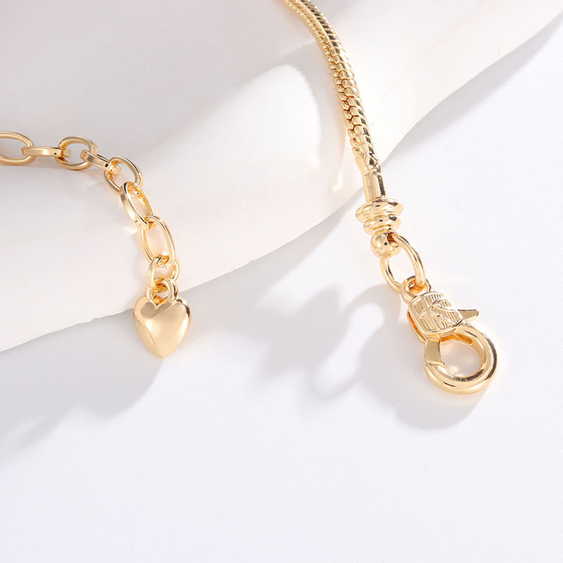 Europa y América creativa todo partido en forma de corazón Árbol de la vida hueco DIY Panjia pulsera personalidad de la moda femenina pulsera de temperamento al por mayor