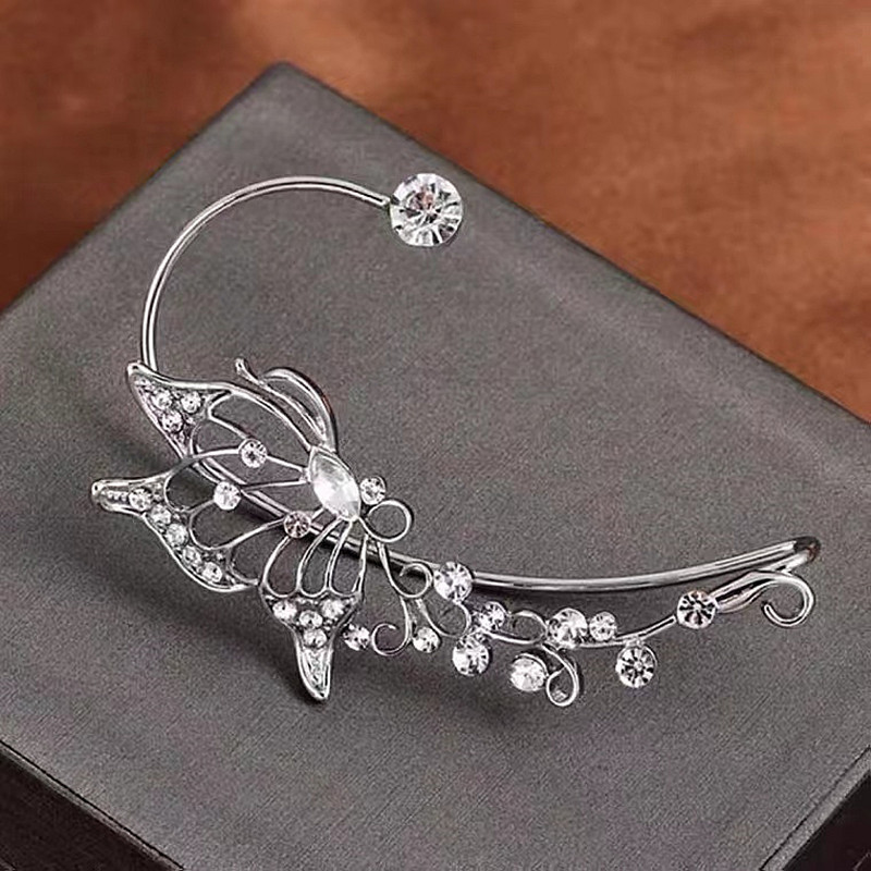 1 Piece Fashion Butterfly Alloy Copper Plating Zircon Women's Ear Hook display picture 5