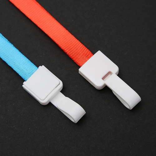 1.0cm wide rope ID card holder lanyard bus access card work permit sling badge rope can be printed with logo