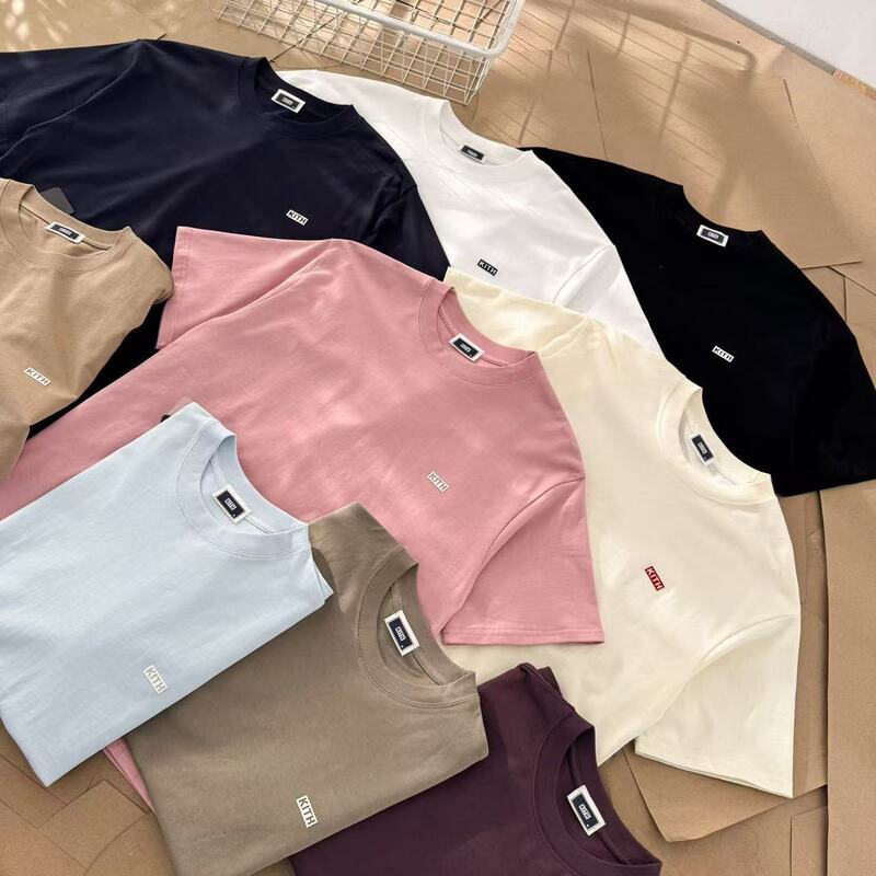 Foreign Trade Cross-Border High-Quality Kt European and American Classic Casual Sports Simple Short-Sleeve Base Shirt T-Shirt Sweatshirt Unisex Foreign Trade Cross-Border High-Quality Kt European and American Classic Casual Sports Simple Short-Sleeve Base Shirt T-Shirt Sweatshirt Unisex