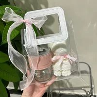 Прозрачная сувенирная сумка из ПВХ, свадебная упаковка для конфет для жениха и подружек невесты, пластиковый пакет для подарков на день рождения и праздник