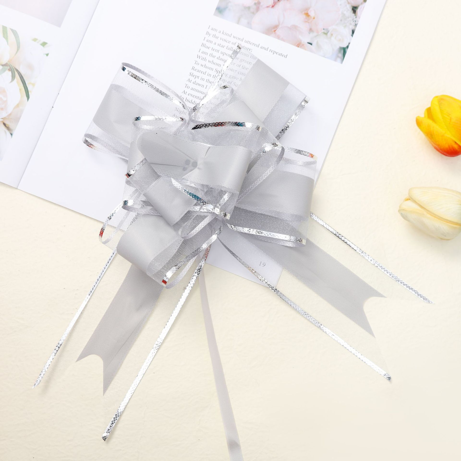 Transfronteriza regalo coche mango arco guirnalda grande 70 borde dorado tinta nieve hilo guirnalda boda decoración de la habitación cinta