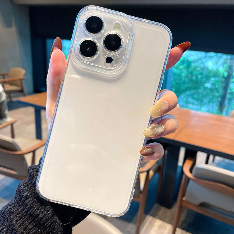 Suitable for Apple 16Promax Transparent Straight Edge Fine Hole Iphone12P/Xr Angel Eye Phone Case Ultra-Thin Suitable for Apple 16Promax Transparent Straight Edge Fine Hole Iphone12P/Xr Angel Eye Phone Case Ultra-Thin