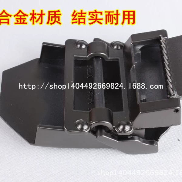 Men's black cloth woven travel adjustable belt