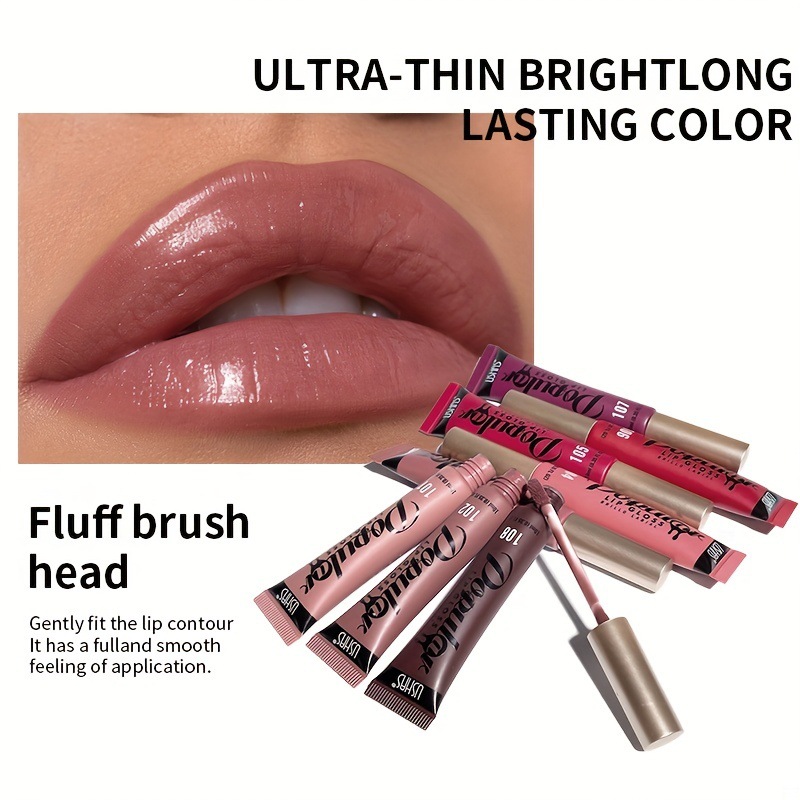 21g Weight Lip Glaze Type Of Cosmetics Plastic Material Multicolor Pattern Casual, Vacation Style Casual Vacation Multicolor Plastic Lip Glaze 2