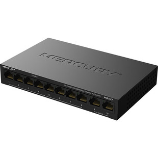 Mercury 10-port Gigabit 8-port poe Switch home monitoring network set line split shunt MSG10CP