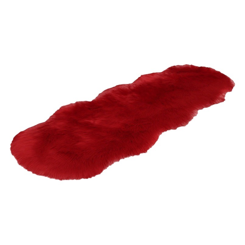 Suministro directo de fábrica transfronteriza lana-como el hogar dormitorio alfombra engrosada alfombra de felpa sala de estar alfombra de piso de piel de oveja cojín