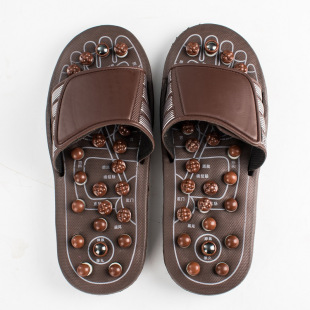 Massage Slippers Magnet Rotating Elastic Moxibustion Foot Acupoint New Pebbles Home Indoor Men's and Women's Bathroom Massage Shoes