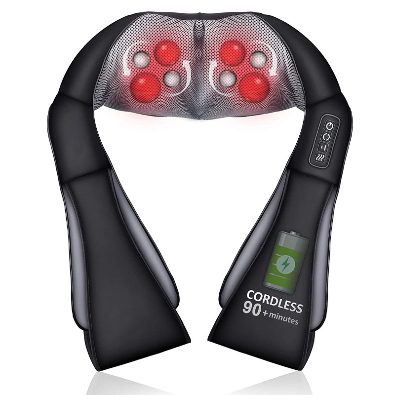 跨境揉捏按摩披肩家用电动热敷颈部肩颈按摩仪便携式多功能按摩器