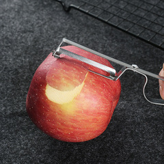 Stainless steel peeling knife potato peeler multi-functional kitchen peeling melon and fruit peeling and shredding chicken feather three-piece set