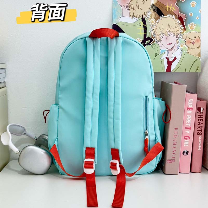 Mochila escolar estilo universitario para estudiantes de primaria y secundaria, letras simples, bolsa de viaje para computadora, mochila de gran capacidad para estudiantes de secundaria y preparatoria para hombres