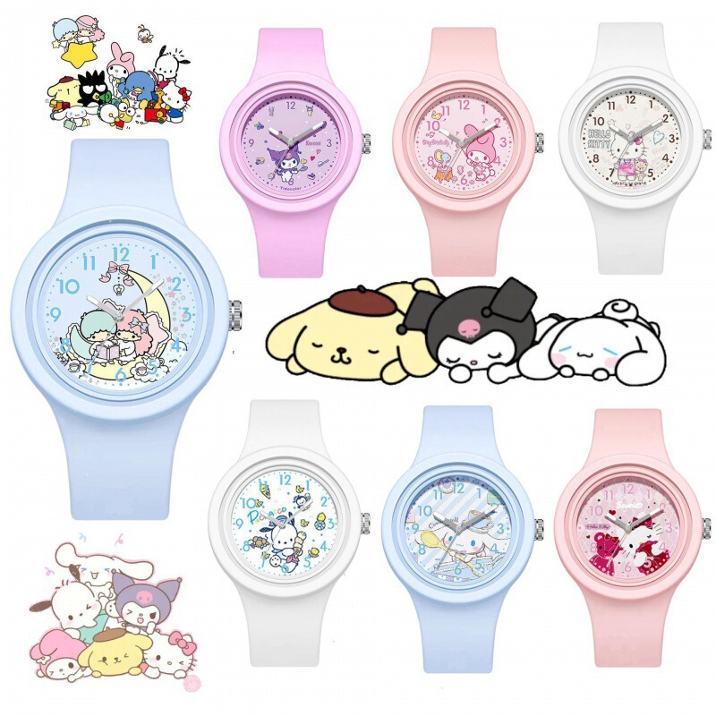 New Kulomi Yugui Dog Cartoon Silicone Round High Quality Skin Sense Cute Sanrio Watch New Kulomi Yugui Dog Cartoon Silicone Round High Quality Skin Sense Cute Sanrio Watch