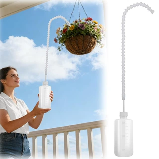 悬挂式植物浇水器可调节挤压式浇水瓶用于室内外吊顶植物的浇灌器