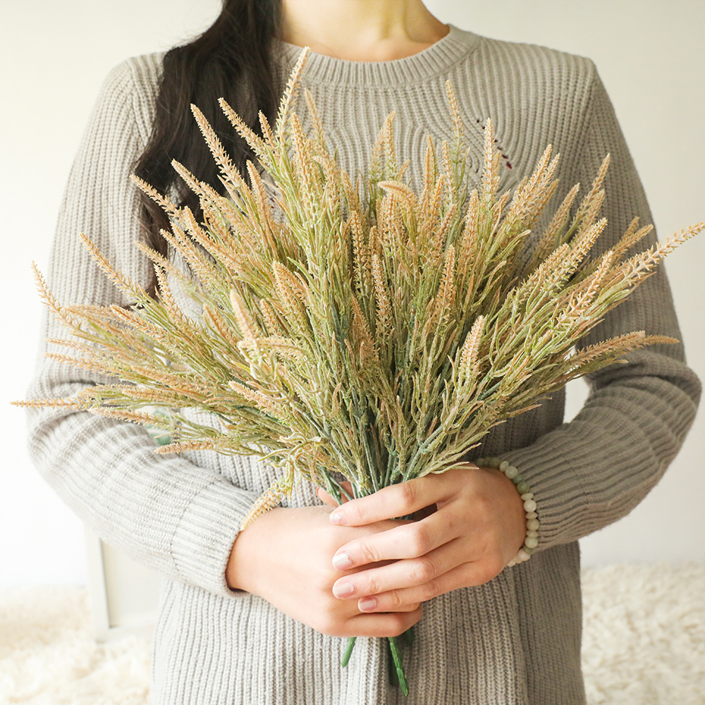 Manufacturer of Decorative Foxtail Grass Artificial Flowers, Fake Flowers, Green Plants Wholesale, Wedding and Celebration Crafts, Instagram Style, Cross-border MW73781