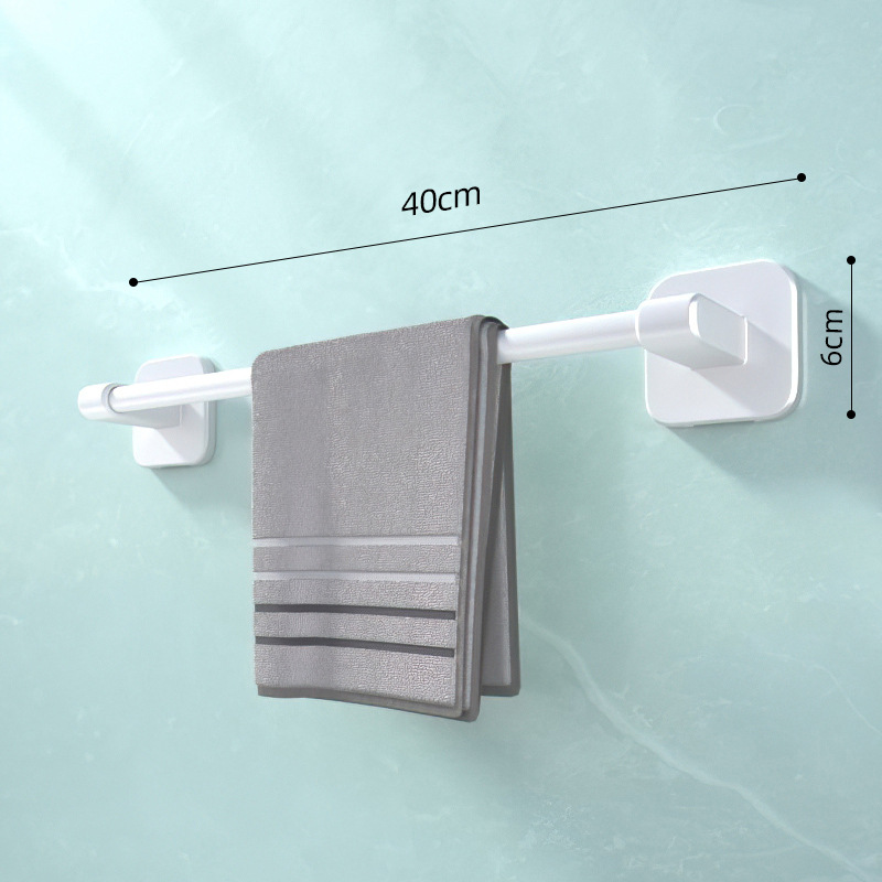 Toallero ponche libre baño doble barra colgante de pared Barra de Toalla baño sola barra de almacenamiento de rack inodoro estante de inodoro