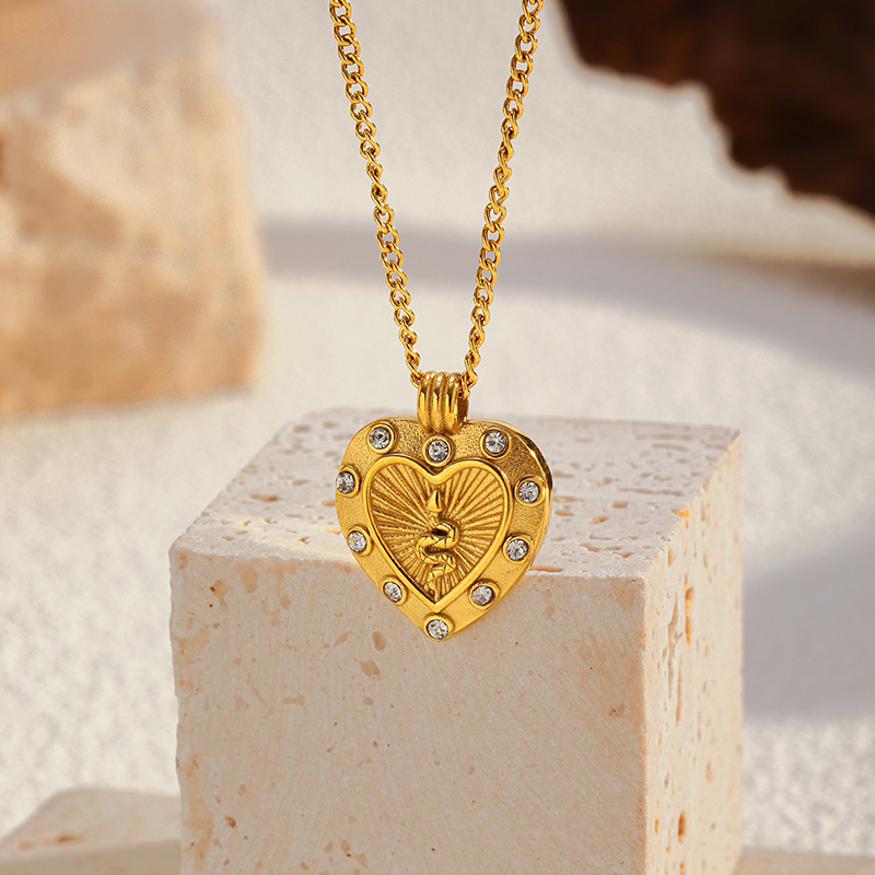 11g Weight Lobster Trigger Clasp Closure Clasp Closure Type 304 Stainless Steel Pendant Material Pendant Necklace Classification 304 Stainless Steel Chain Material Singapore chain, cable chain, Twisted Rope Chain Chain Type 1 Piece Quantity Casual, Daily Occasion 304 Stainless Steel Material Starfish, Heart Shape, Octopus Pattern All Seasons Season Women's Gender Plating Design Elegant, Vintage Style Style Wholesale Jewelry Elegant Vintage Style Starfish Heart Shape Octopus 304 Stainless Steel Plating Singapore Chain Cable Chain Twisted Rope Chain Pendant Necklace 12