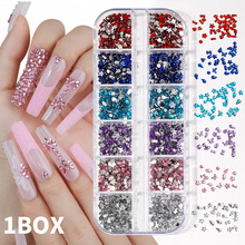 美甲饰品迷你彩色平底异形钻平底白钻网红穿戴甲配饰指尖装饰品