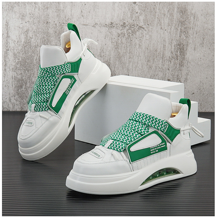 Herrenschuhe, kurze Herrenstiefel, trendige Freizeitschuhe, dicke Sohlen, kurze Jugendstiefel, modische High-Top-Sneaker, Martin-Stiefel für Herren_voghion.com