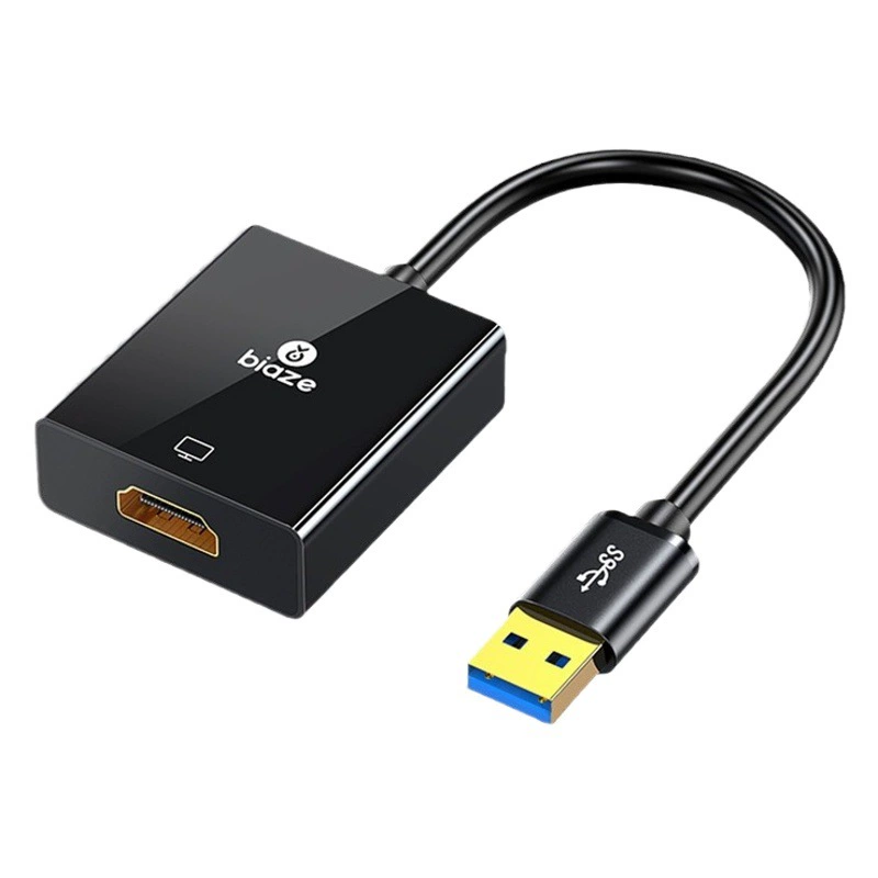 Конвертер Biaz USB-HDMI: адаптер для подключения компьютера к телевизору, кабель для передачи видео в высоком разрешении ZH160