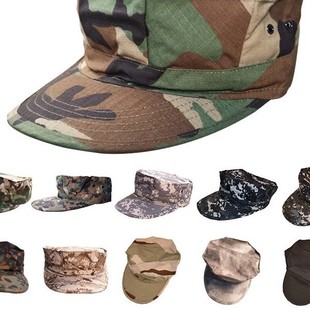 Octagonal Hat Yalida Camouflage Tactical Hat Polyester Cotton Plaid Outdoor Camping Training Cp Camouflage Flat Top Square Hat
