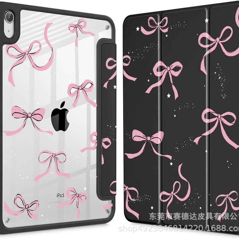 Suitable for iPad A16 protective case air8 70% off transparent acrylic 10.9 double-sided color printed pink leopard print tablet case Suitable for iPad A16 protective case air8 70% off transparent acrylic 10.9 double-sided color printed pink leopard print tablet case