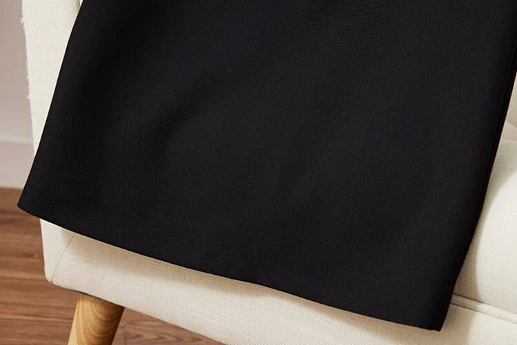 Chân váy vest nữ dáng lửng cạp cao ống đứng xẻ tà sau ôm mông, dài 60 cm / 72 cm — Hồng (60CM), Hồng (72CM), Kaki (72CM), Màu be (60CM) chi tiết 28