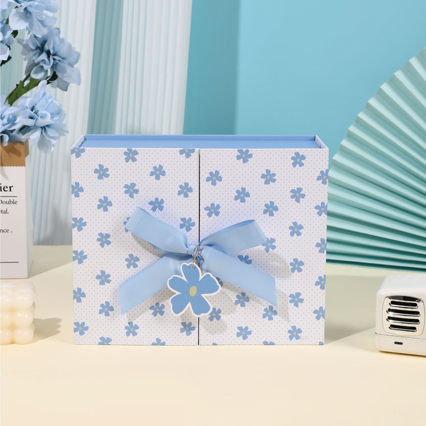 Valentine's Day Gift Box Small Fresh Souvenir Gift Box Customized Bow Stationery Gift Box Empty Box Wholesale