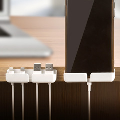 Desktop cable manager, transparent data cable storage buckle, self-adhesive wire organizer, creative cable clip wire holder