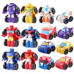 変形自動車ロボット玩具q版フラッシュ変形機甲金剛ロボットねじり機玩具プレゼント