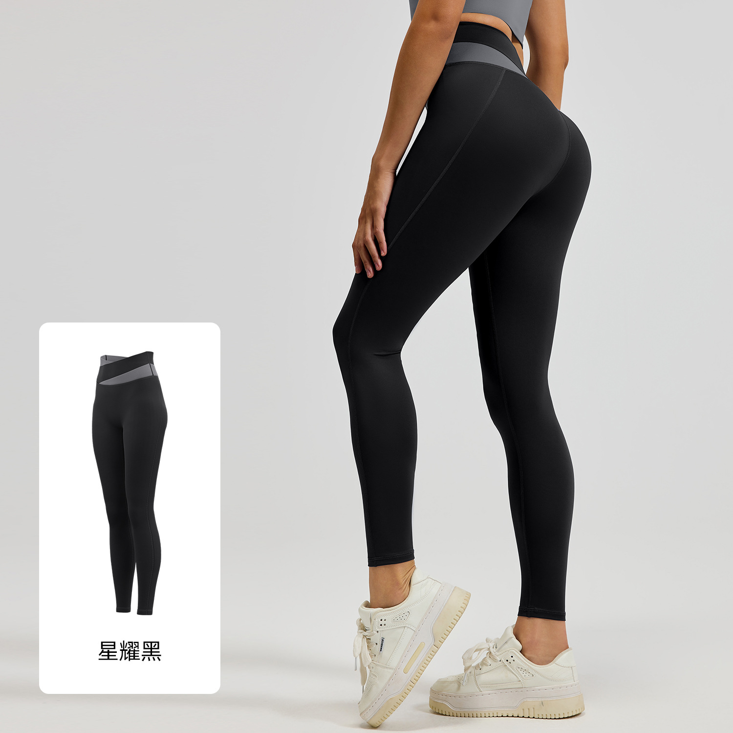 Pantalones de yoga Juyitang transfronterizos europeos y americanos de cintura alta, moldeadores y levanta glúteos, leggings deportivos para fitness y running para mujer