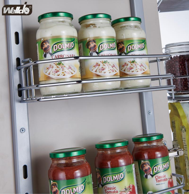 Welldo纬东 厨房高柜多层大怪物拉篮橱柜开门式多层联动收纳拉篮