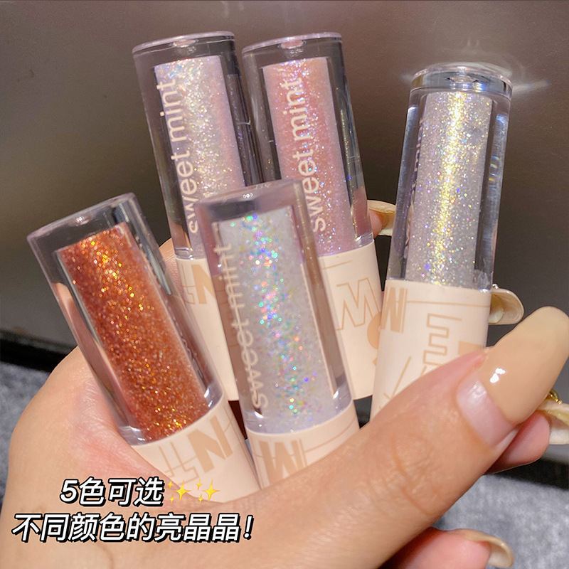 Sweet mint液体眼影闪粉亮片卧蚕珠光偏光提亮单色高光眼影一滴泪|undefined