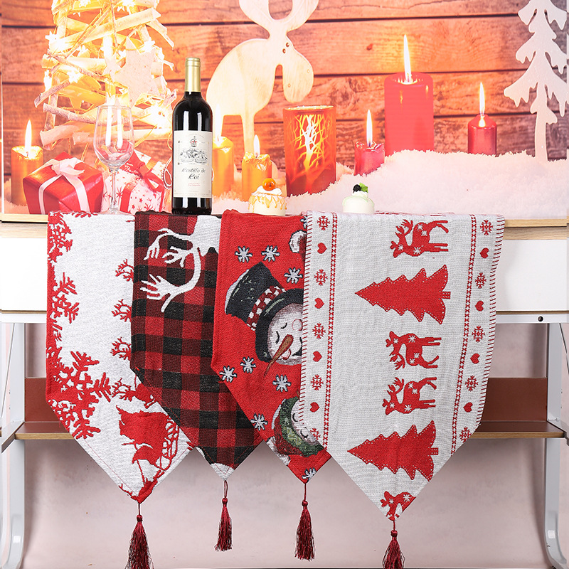 Christmas Fashion Elk Cloth Banquet Tablecloth display picture 2