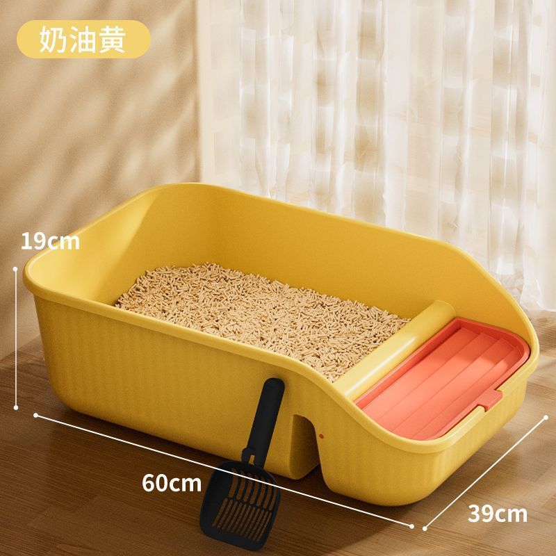猫トイレ大型半密閉型特大猫トイレ猫トイレシャベル付き猫うんちボックス飛沫防止メーカー卸売|undefined