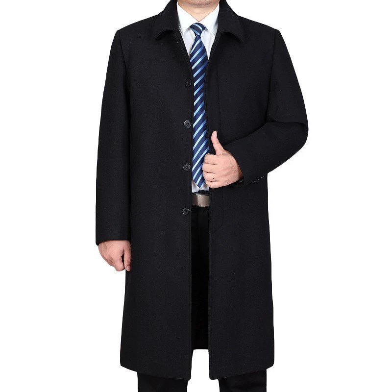 Осеннее шерстяное пальто, trench coat