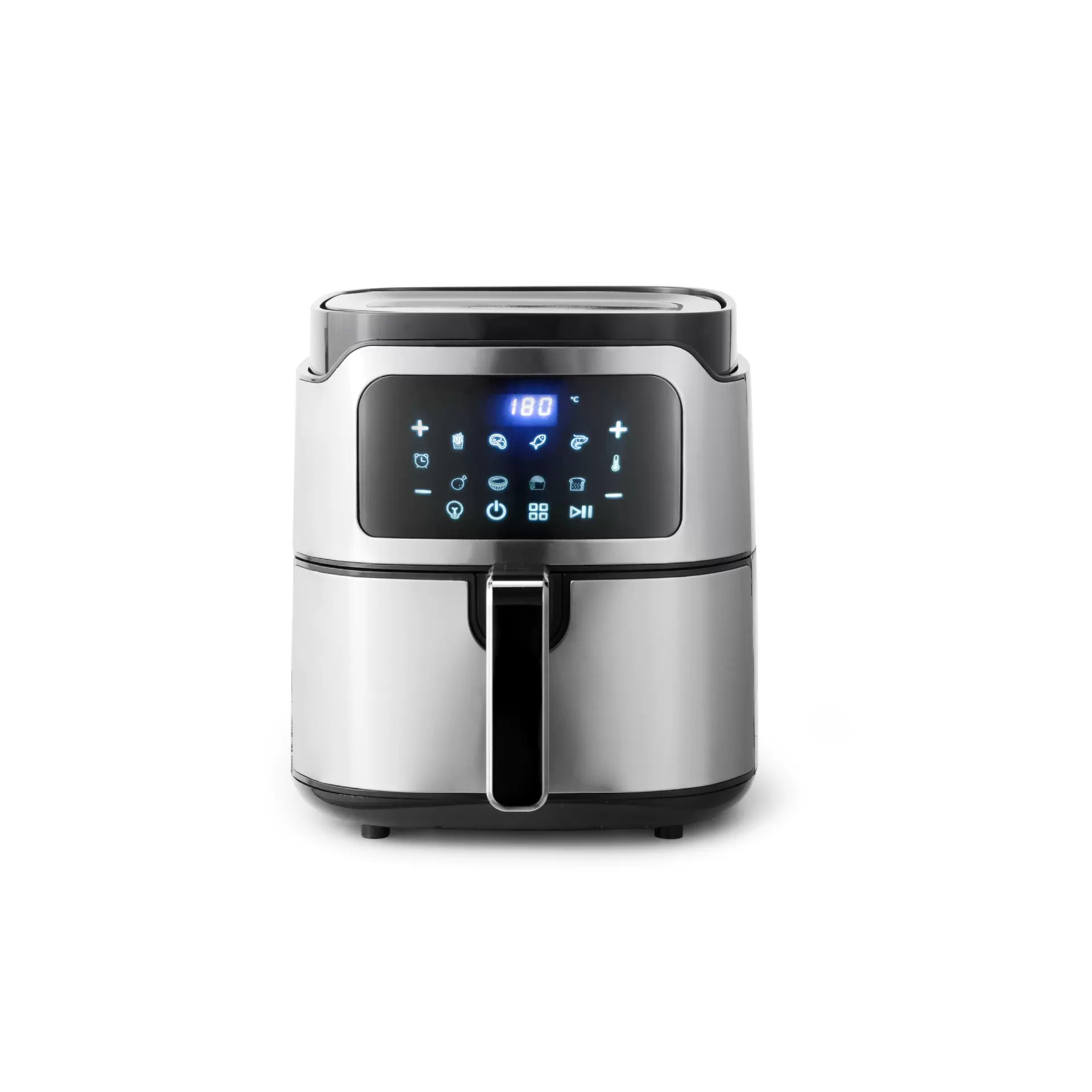 新款6L大容量内胆空气炸锅LCD显示家用多功能煎炸锅旋钮薯条机