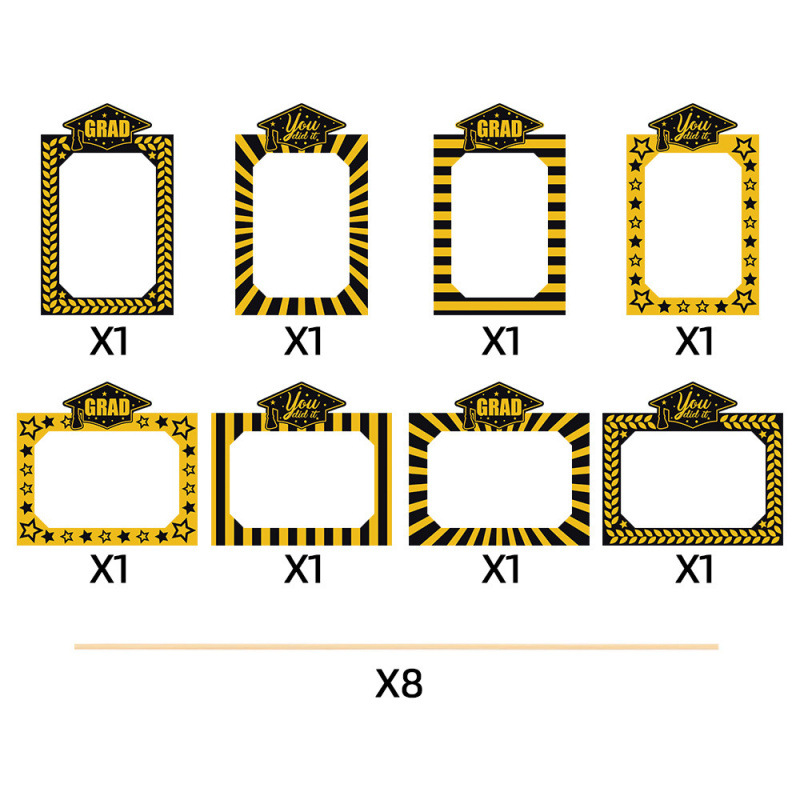 2025 nueva temporada de graduación de decoración de fotos Grad vasos de flores fiestas de graduación de decoración vasos de flores