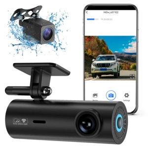 4K avtomobil DVR videoregistratoru, ikili qeyd, HD gecə görüntüsü