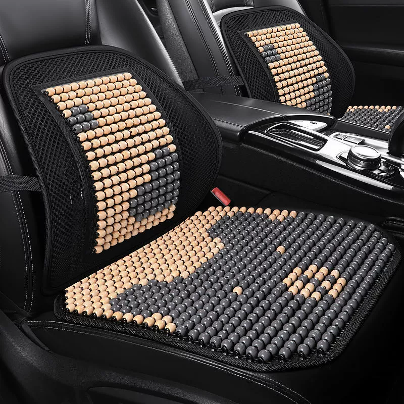 Подходит для Toyota Corolla, RAV4, Rongfang, Fengran, Dakai — автомобильная подушка с деревянными бусинами, комфортная и дышащая для лета
