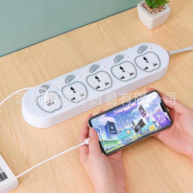 南美插座带线多功能usb插排巴西智利墨西哥秘鲁阿根廷转换头欧式